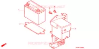BATTERIE pour Honda SUPER CUB 90 CUSTOM SQUARE LIGHT de 2001