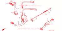 PEDALE   KICK pour Honda SUPER CUB 90 CUSTOM SQUARE LIGHT de 2001