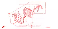 PHARE (CM) pour Honda SUPER CUB 90 CUSTOM SQUARE LIGHT de 2001