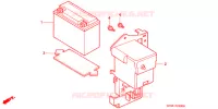 BATTERIE pour Honda SUPER CUB 90 CUSTOM SQUARE LIGHT de 2000