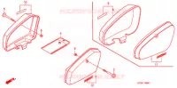 COUVERCLES LATERAUX pour Honda SUPER CUB 90 CUSTOM SQUARE LIGHT de 2000