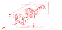 PHARE (CM) pour Honda SUPER CUB 90 CUSTOM SQUARE LIGHT de 2000