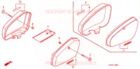 COUVERCLES LATERAUX pour Honda SUPER CUB 90 DELUXE ROUND LIGHT de 2002