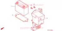 BATTERIE pour Honda SUPER CUB 90 DELUXE ROUND LIGHT de 2000