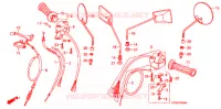 CABLES   COMMODOS   LEVIERS   POIGNEES pour Honda SUPER CUB 90 CUSTOM de 2005