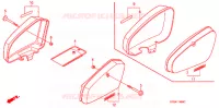 COUVERCLES LATERAUX pour Honda SUPER CUB 90 CUSTOM de 2005