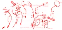 CABLES   COMMODOS   LEVIERS   POIGNEES pour Honda SUPER CUB 90 CUSTOM de 2007