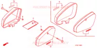COUVERCLES LATERAUX pour Honda SUPER CUB 90 CUSTOM de 2007