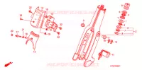 FOURCHE pour Honda SUPER CUB 90 CUSTOM de 2007