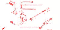 PEDALE   KICK pour Honda SUPER CUB 90 CUSTOM de 2007