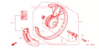ROUE AVANT pour Honda SUPER CUB 90 CUSTOM de 2007