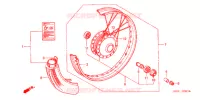ROUE AVANT pour Honda SUPER CUB 90 DELUXE de 2005