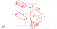 BATTERIE pour Honda SUPER CUB 90 DELUXE ROUND LIGHT de 1998