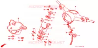 GUIDON   CARENAGE (C70/C90 D) pour Honda SUPER CUB 90 DELUXE ROUND LIGHT de 1998
