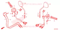 COMMODO   LEVIER   CABLE pour Honda CB 1100 RED de 2013