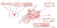 ETIQUETTE DE PRECAUTIONS pour Honda CB 1100 RED de 2013