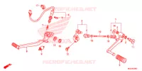 PEDALE pour Honda CB 1100 RED de 2013