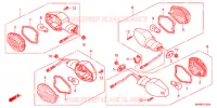 CLIGNOTANT pour Honda CB 1300 SUPER FOUR ABS BLACK de 2015