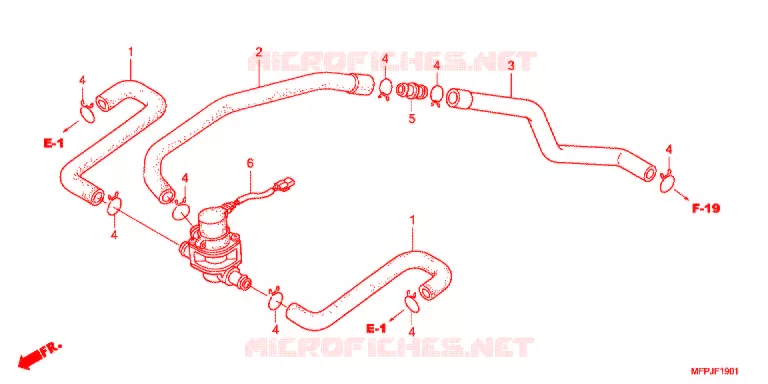 VALVE DE COMMANDE D'INJECTION D'AIR Honda MOTO 1300 CB 2015  CB1300SADE