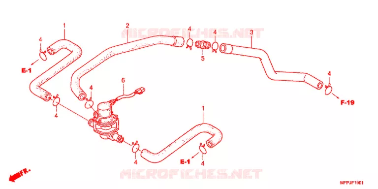 VALVE DE COMMANDE D'INJECTION D'AIR Honda MOTO 1300 CB 2014  CB1300SADE