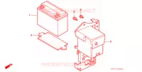 BATTERIE pour Honda SUPER CUB 90 DELUXE ROUND LIGHT de 1996