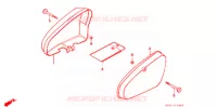 COUVERCLES LATERAUX pour Honda SUPER CUB 90 DELUXE ROUND LIGHT de 1996