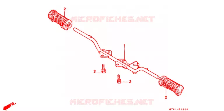 REPOSE PIED Honda MOTO 90 CUB 1996  C90DS