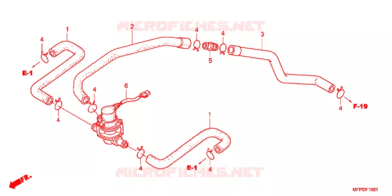 VALVE DE COMMANDE D'INJECTION D'AIR Honda MOTO 1300 CB 2013  CB1300AD