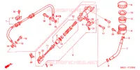 MAITRE CYLINDRE DE FREIN ARRIERE pour Honda CB X4 1300 de 1997