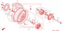 ROUE ARRIERE pour Honda CB X4 1300 de 1997