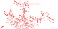 SILENCIEUX D'ECHAPPEMENT pour Honda CB X4 1300 de 1997
