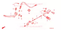 PEDALE pour Honda CB 1300 SUPER BOL DOR GOLDEN RIMS de 2010