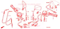 COMMODO   LEVIER   CABLE pour Honda CB 1300 SUPER BOL DOR ABS WHITE de 2006