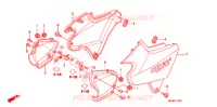 COUVERCLES LATERAUX pour Honda CB 1300 SUPER BOL DOR ABS WHITE de 2006