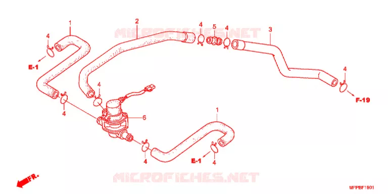 VALVE DE COMMANDE D'INJECTION D'AIR Honda MOTO 1300 CB 2012  CB1300SAB_3J