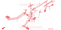 PEDALE pour Honda CB 250 NIGHTHAWK de 2005