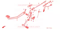 PEDALE pour Honda CB 250 NIGHTHAWK de 1993
