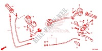 LEVIER DE GUIDON   CABLE   COMMODO pour Honda CB 300 POLICE ABS 4DK de 2015