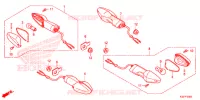 CLIGNOTANT pour Honda CB 300 POLICE ABS 6DK de 2015