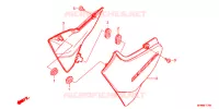 COUVERCLES LATERAUX pour Honda CB 400 SUPER FOUR ABS VTEC REVO de 2015