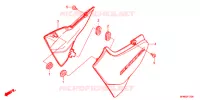 COUVERCLES LATERAUX pour Honda CB 400 SUPER FOUR ABS VTEC REVO de 2016