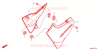 COUVERCLES LATERAUX pour Honda CB 400 SUPER FOUR ABS VTEC REVO de 2017