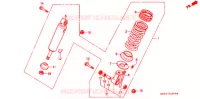 AMORTISSEUR ARRIERE pour Honda CB 400 F CB1 de 1989