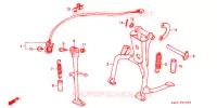 BEQUILLE pour Honda CB 400 F CB1 de 1989