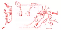 COMMODOS   POIGNEES pour Honda CB 400 F CB1 de 1989