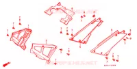 COUVERCLES LATERAUX pour Honda CB 400 F CB1 de 1989