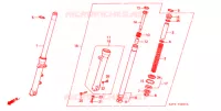 FOURCHE pour Honda CB 400 F CB1 de 1989