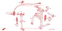 BEQUILLE pour Honda CB 400 F CB1 de 1989