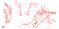 COMMODOS   POIGNEES pour Honda CB 400 F CB1 de 1989