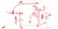 BEQUILLE pour Honda CB 400 F CB1 de 1989